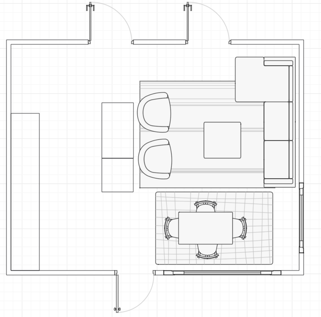 Living room space planning
