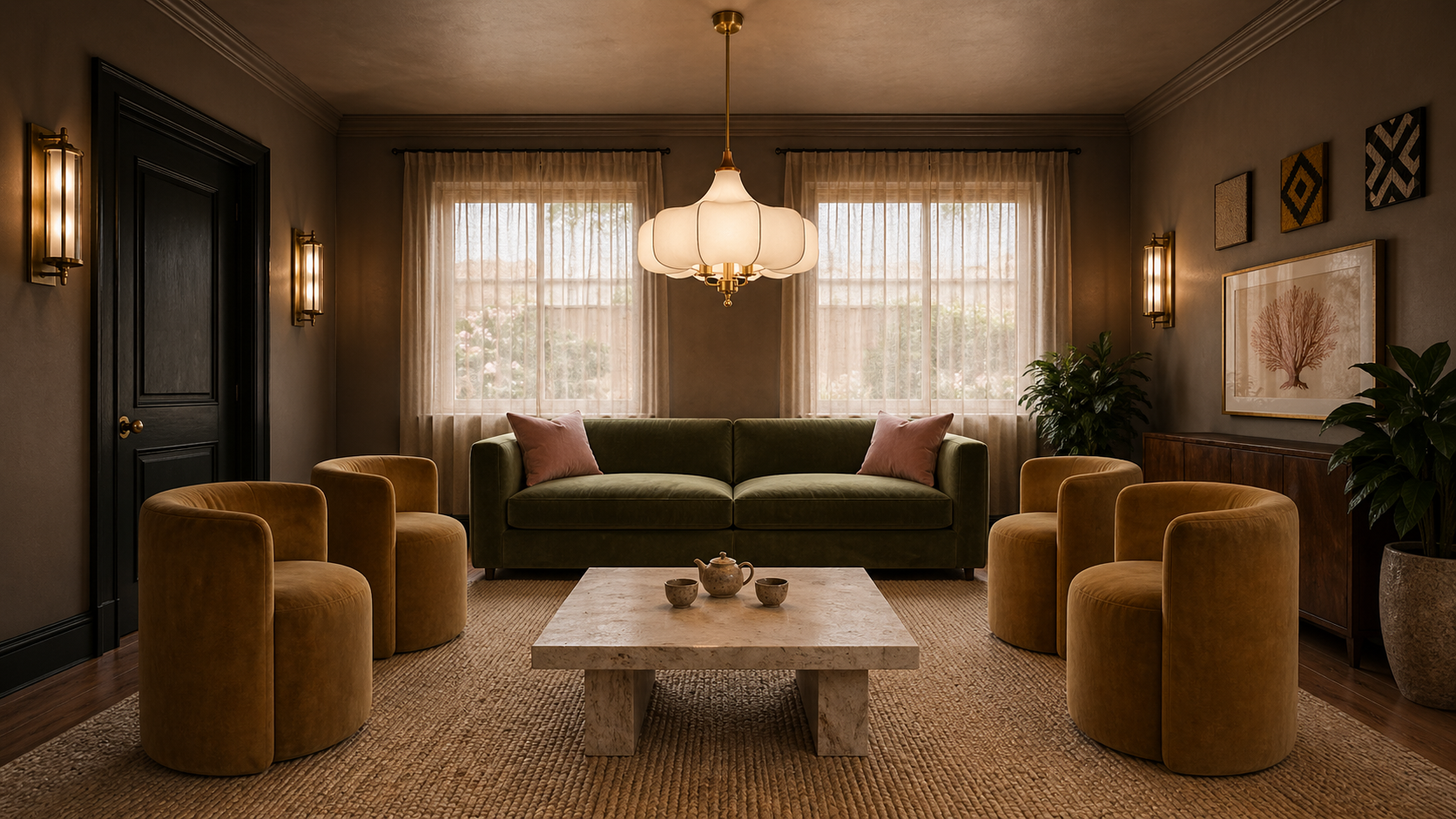 Residential living room Interior design project in Wetsend Espoo