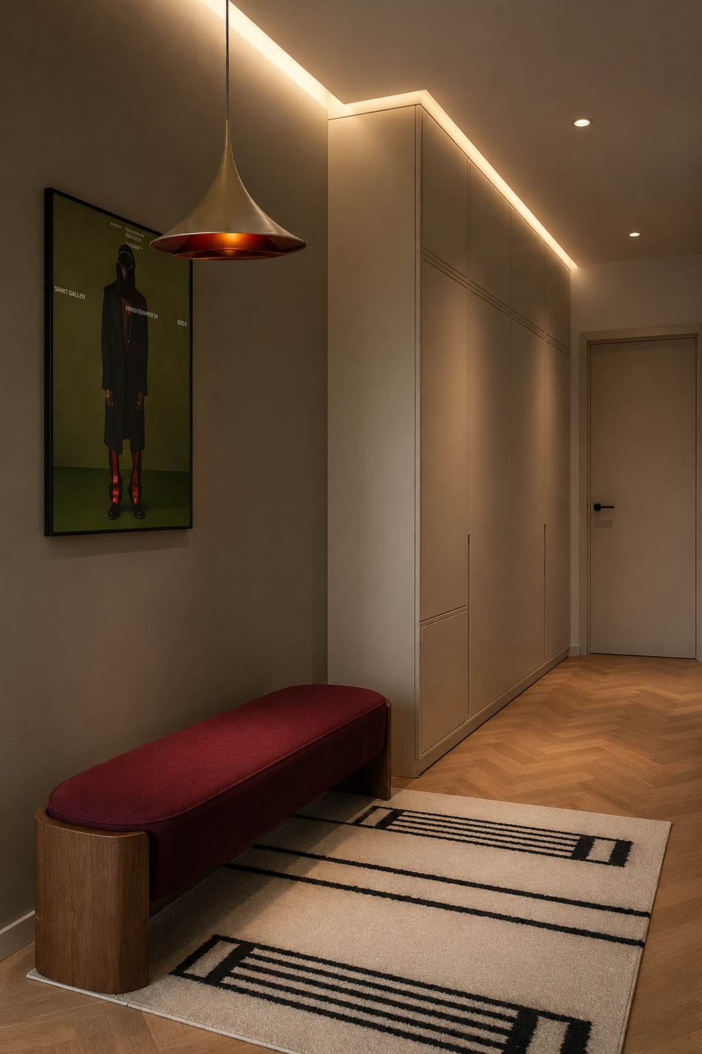 Tapiola entrance storage interior design