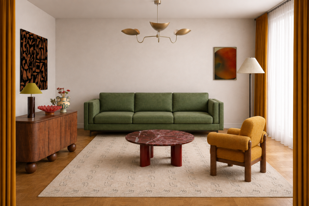 Living room design in Espoo Finland